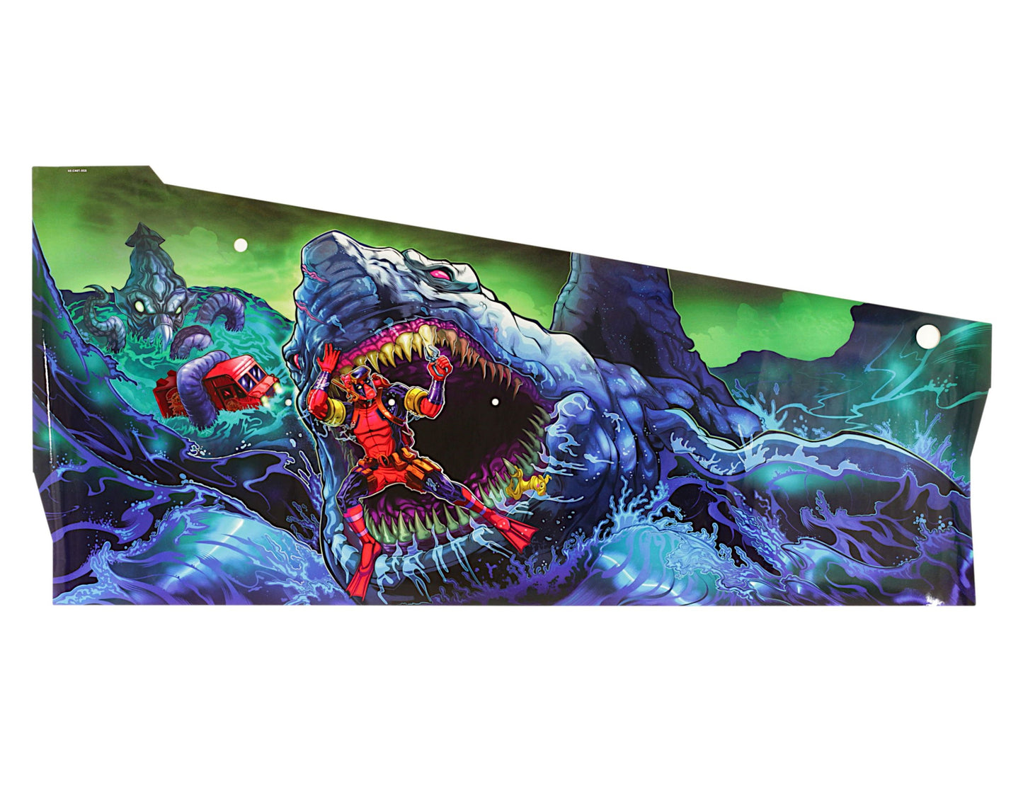 Stern Pinball Deadpool Premium Cabinet Side Art Left