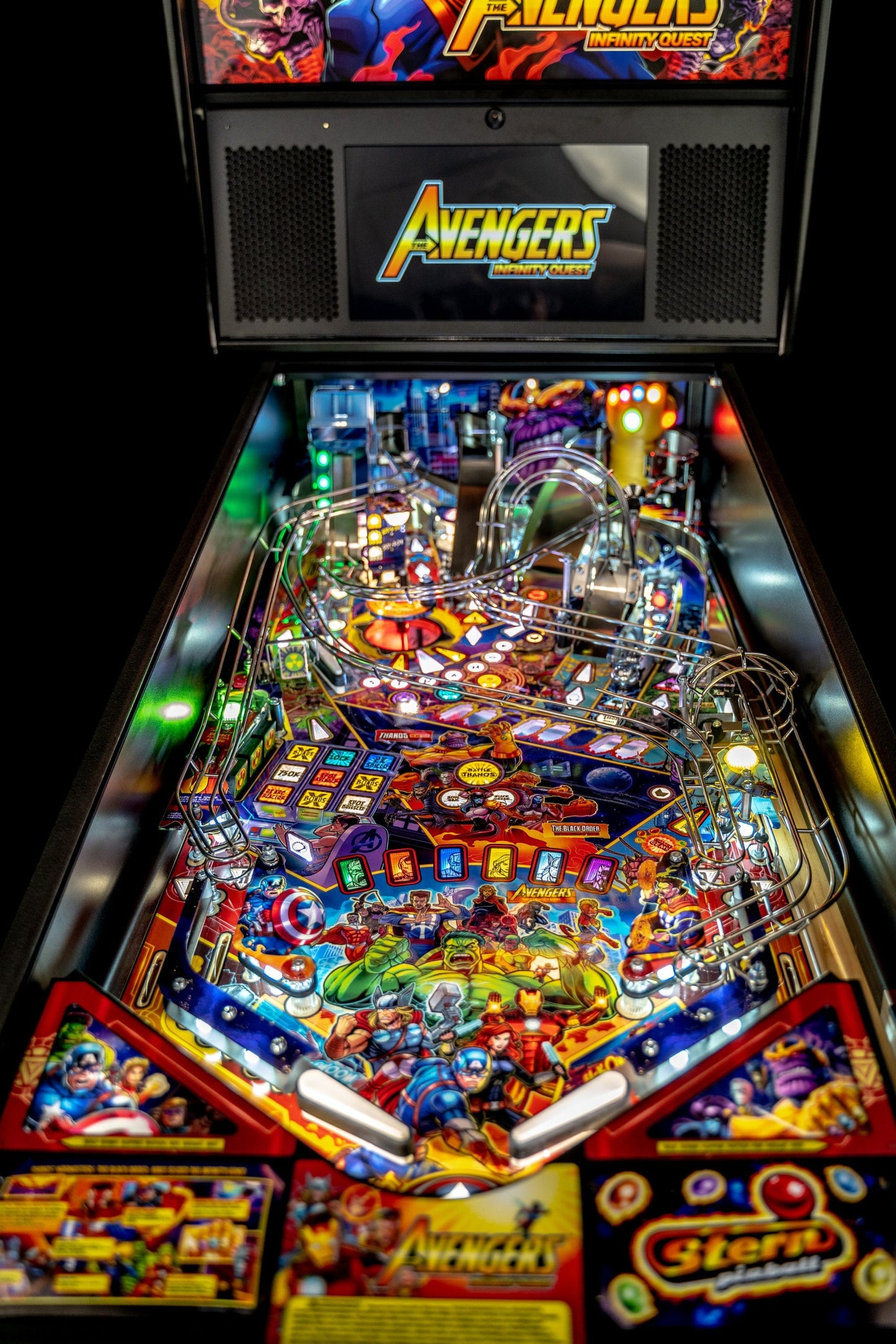 Avengers: Infinity Quest Premium Pinball Machine by Stern Pinball