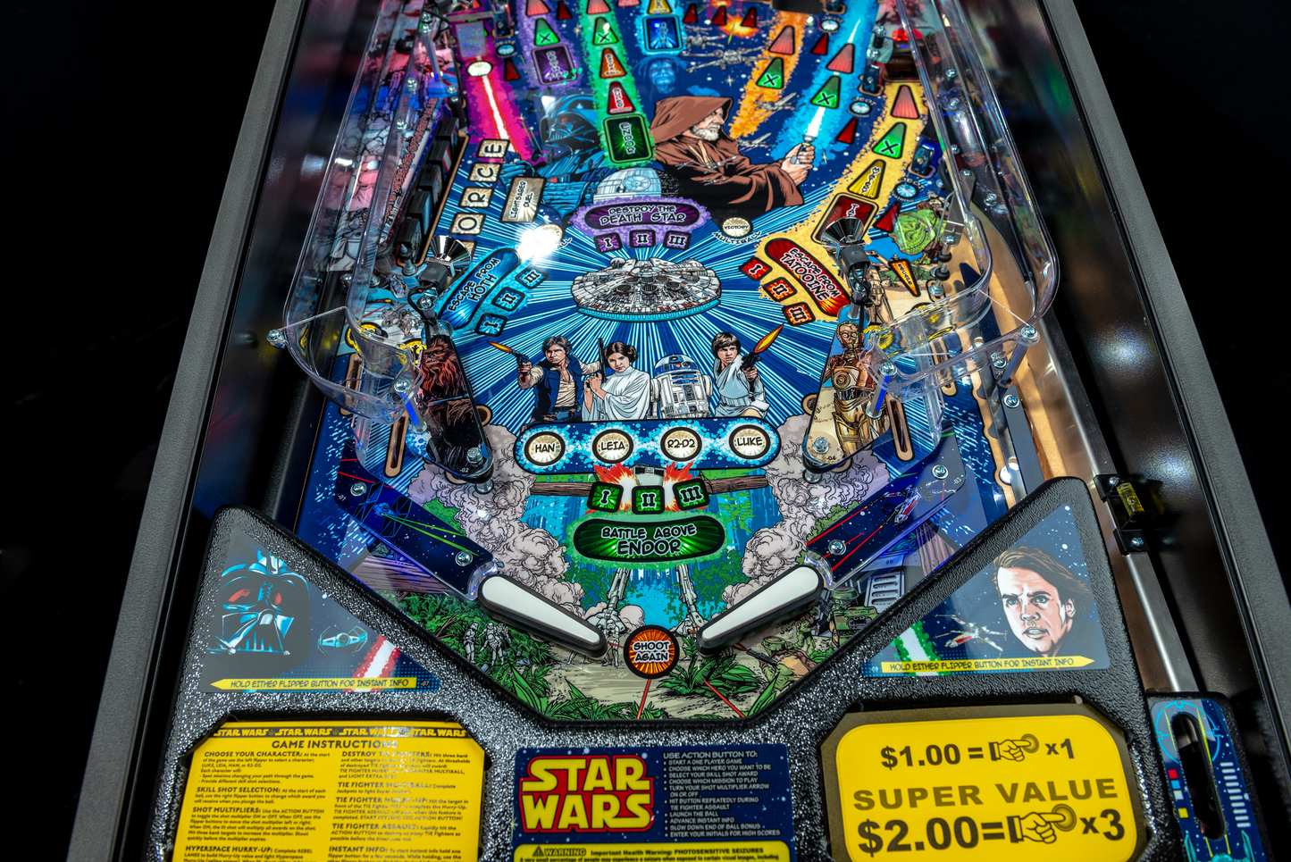 Star Wars Pro Comic Pinball Machine by Stern [DEPOSIT]