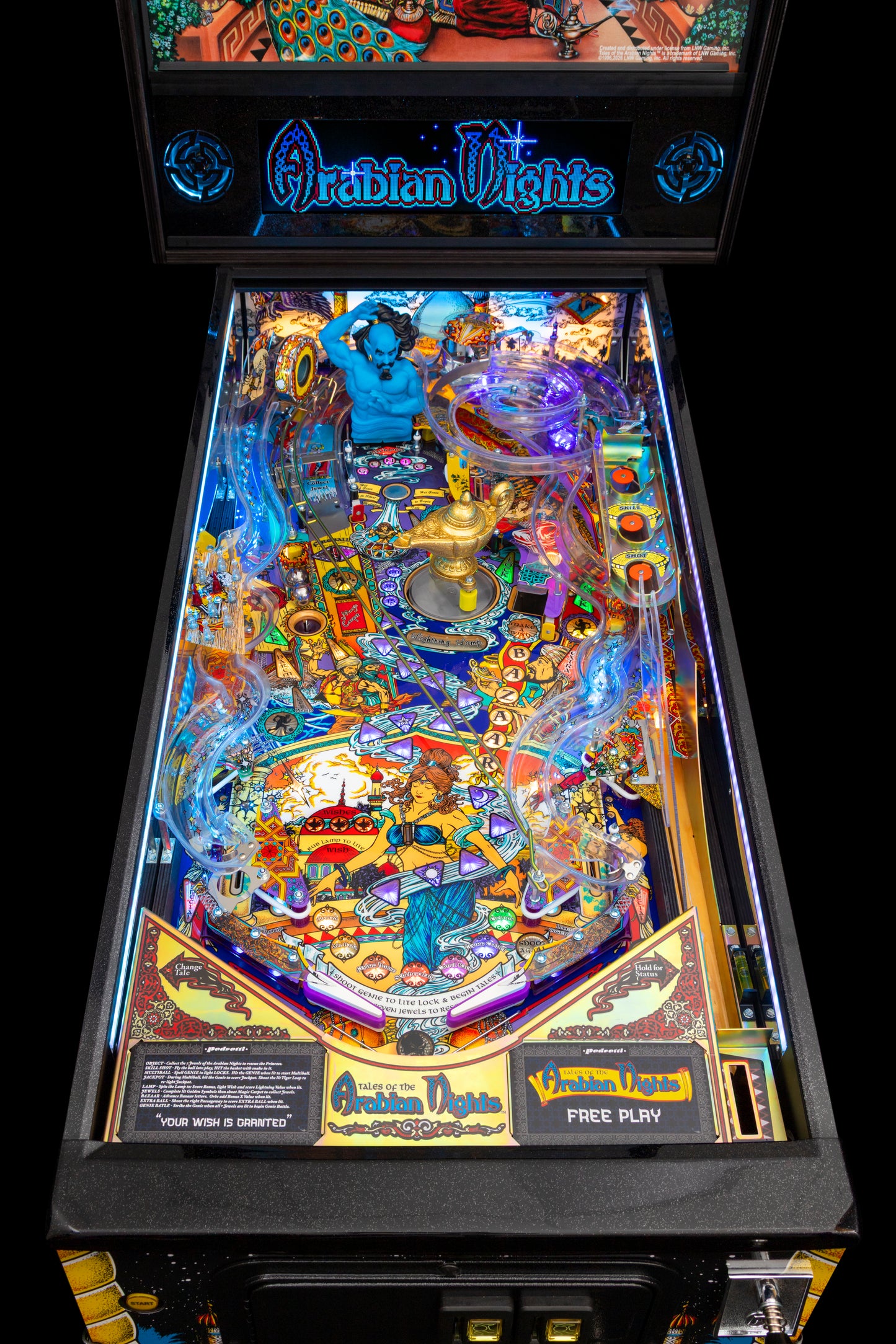 Tales Of The Arabian Nights (TOTAN) Remake Pinball Machine By Pedretti Pinball - Legacy Edition
